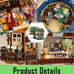 4761pcs/set Tree House Bricks Model, DIY Forest House Building Blocks Street