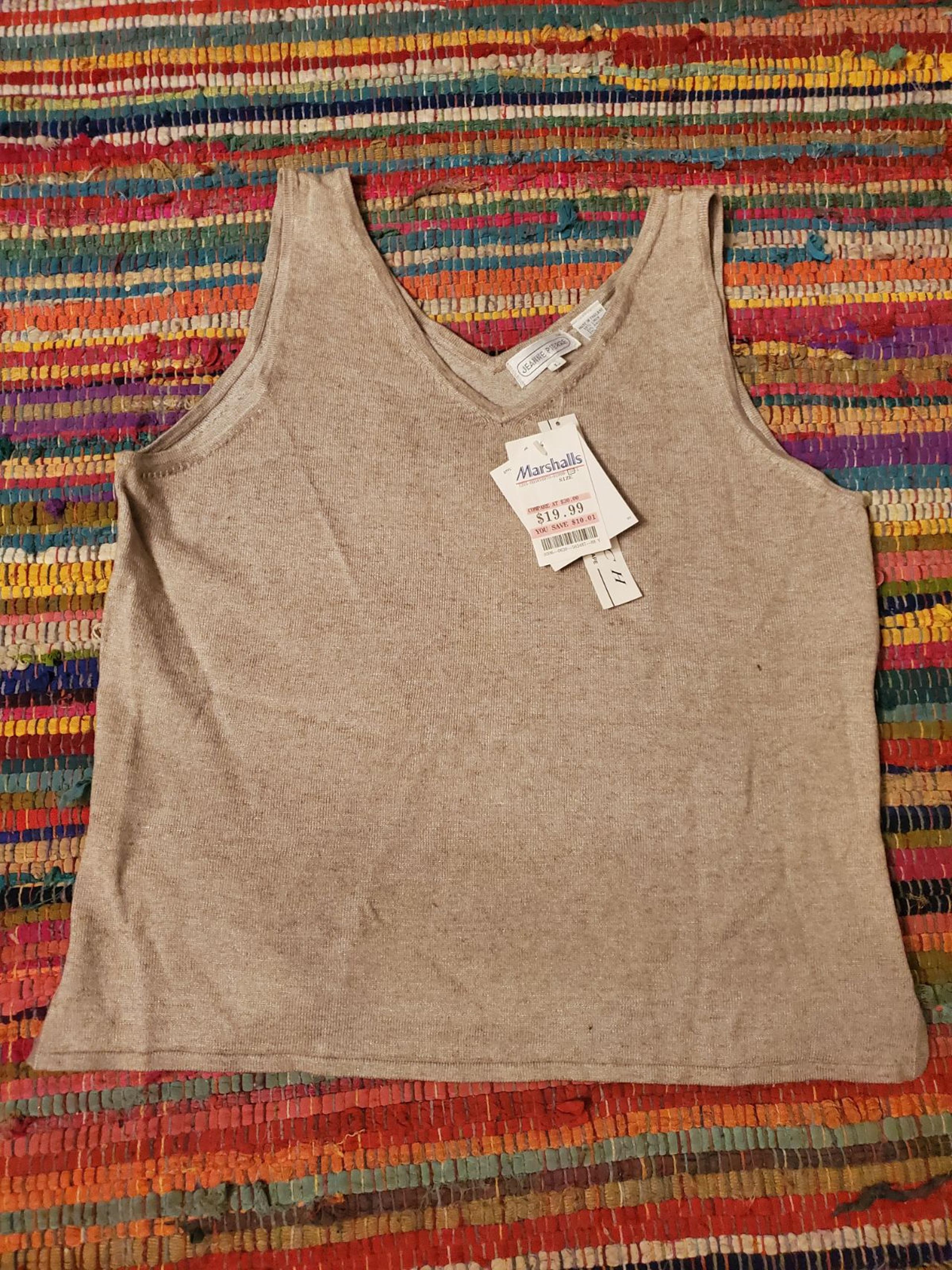 Jeanne Pierre V-Neck Tank Top NWT