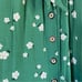 Buru Green Floral Bow Housecoat Dress Extra Small XS