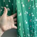 Buru Green Floral Bow Housecoat Dress Extra Small XS