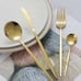 Gold Flatware 135 Sets