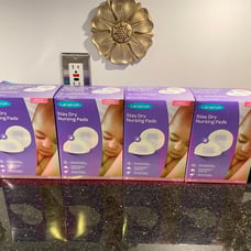 4-Box Lansinoh Stay Dry Nursing Pads Disposable 60 Pads Each maximum protection