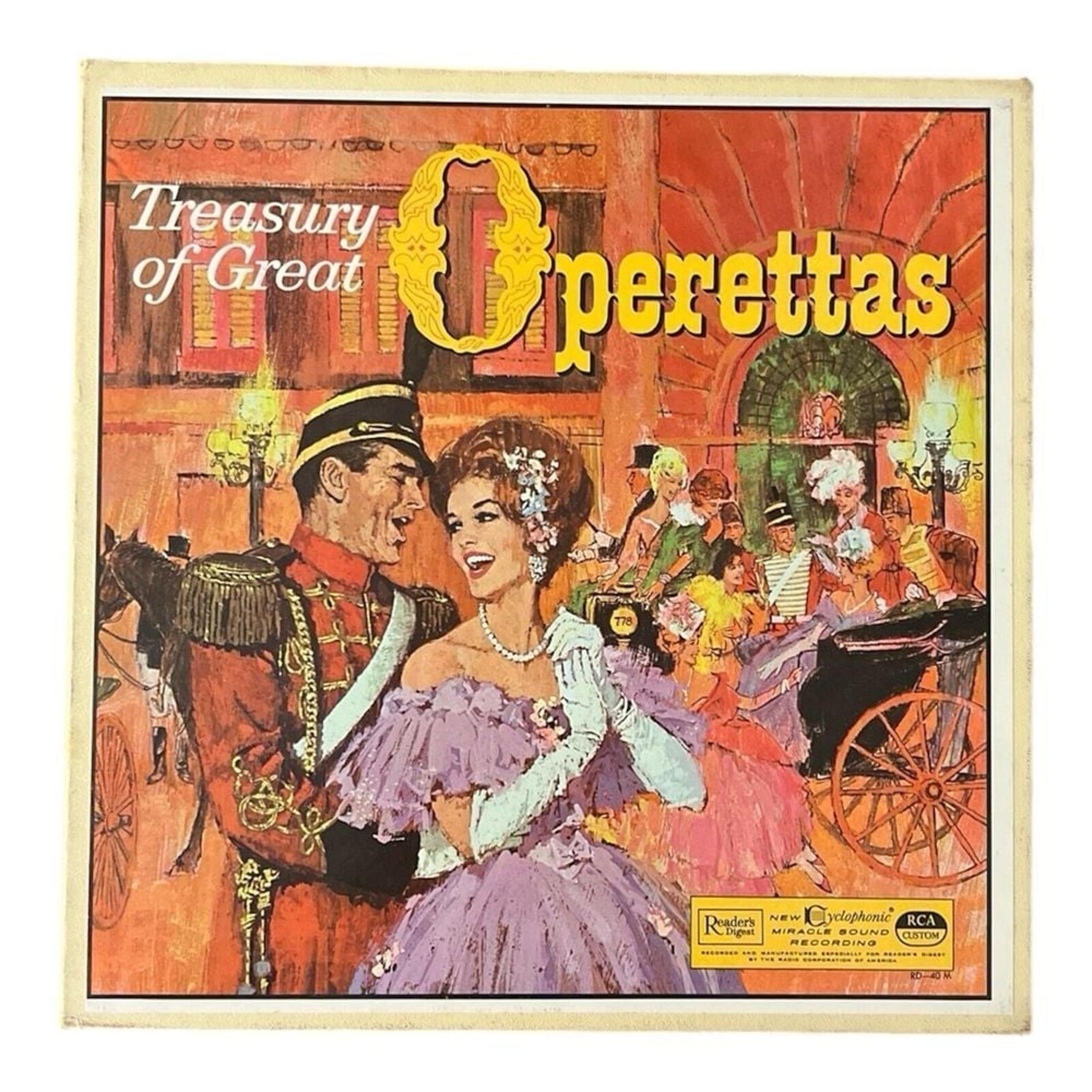Vintage Readers Treasury of Great Operettas - set of nine 33 rpm vinyl records