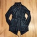Rudsak Size M Black Belted Trench Coat Women's Asymetrical Motor Cycle