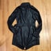 Rudsak Size M Black Belted Trench Coat Women's Asymetrical Motor Cycle