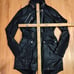 Rudsak Size M Black Belted Trench Coat Women's Asymetrical Motor Cycle