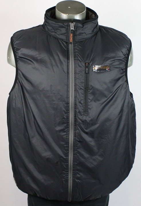 Vintage 90s Tommy Hilfiger Athletics Spell Out Black Puffer Vest L polo sport