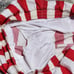 Daniel Axel Vintage Red & White Stripped Men’s Bathingsuit Size Large
