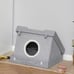 Cat House Foldable Kitten Condo Pet Bed w/ Soft Cushion Scratching Pad
