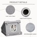 Cat House Foldable Kitten Condo Pet Bed w/ Soft Cushion Scratching Pad