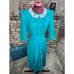 Lisa II shirt dress green lace collar