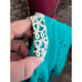 Lisa II shirt dress green lace collar