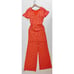 BODEN Camille Ponte Knit Jumpsuit Flutter Red White Blue Floral 6T 6 Tall