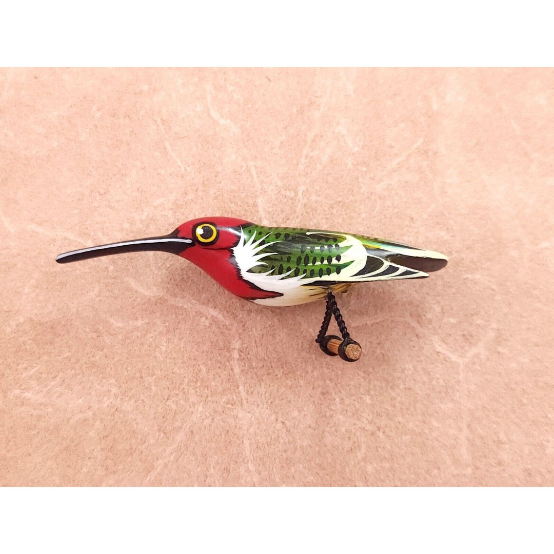 Vintage Takahashi Style Hummingbird Bird Pin
