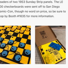 Limited Edition (200) Peanuts Wooden Checkboard sdcc 2023 exclusive