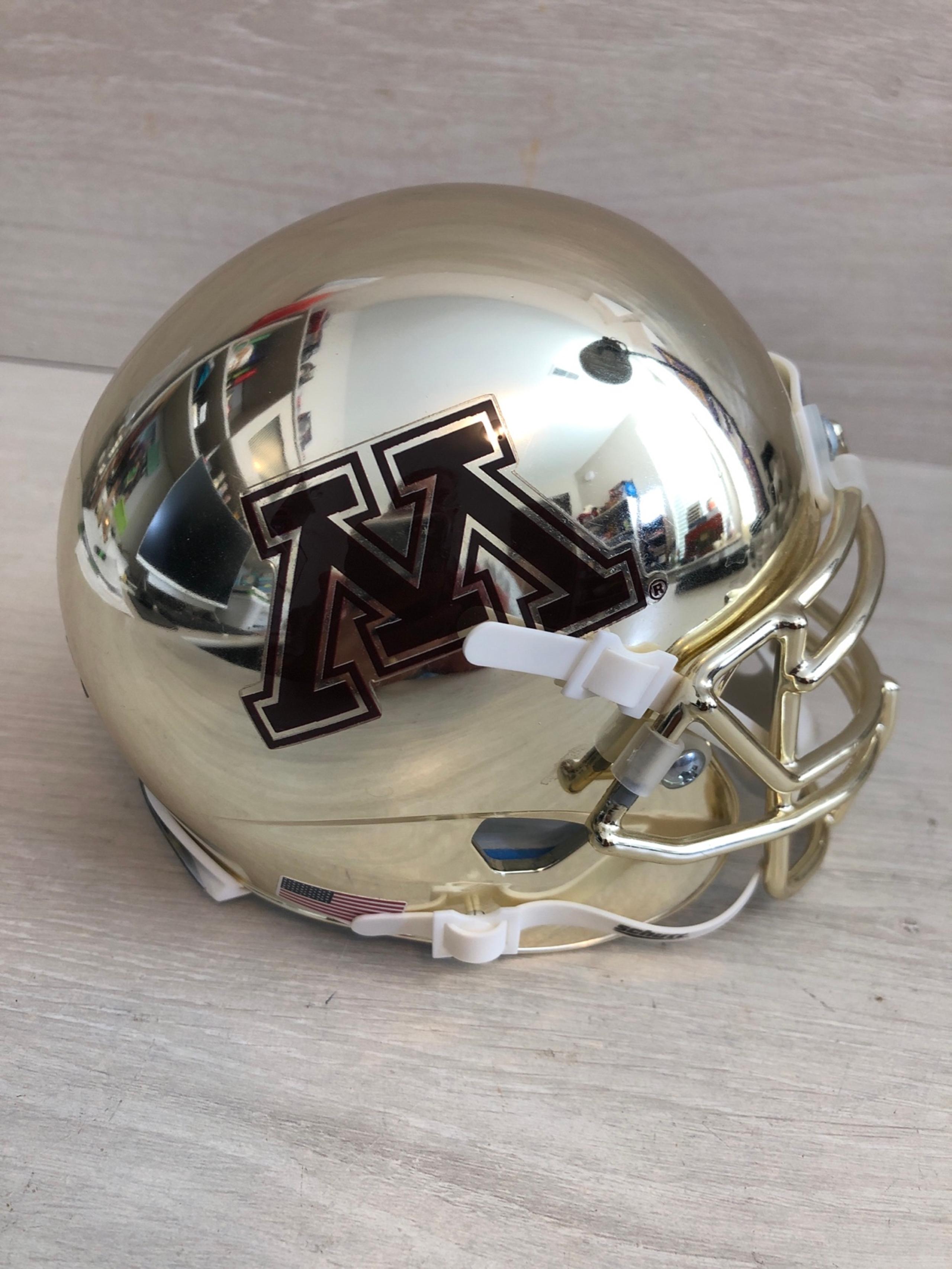 Minnesota Golden Gophers Football Schutt Chrome Paddle Mini Helmet