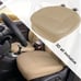 Universal Beige Car Front Seat Cover Breathable PU leather Deluxe Seat Cushion