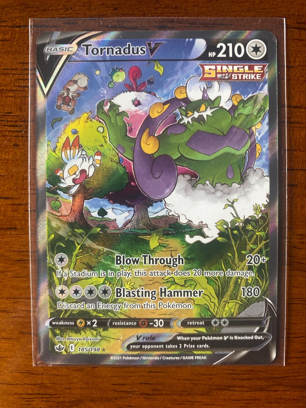 Tornadus V Alternate Art Pokémon Card TCG Alt