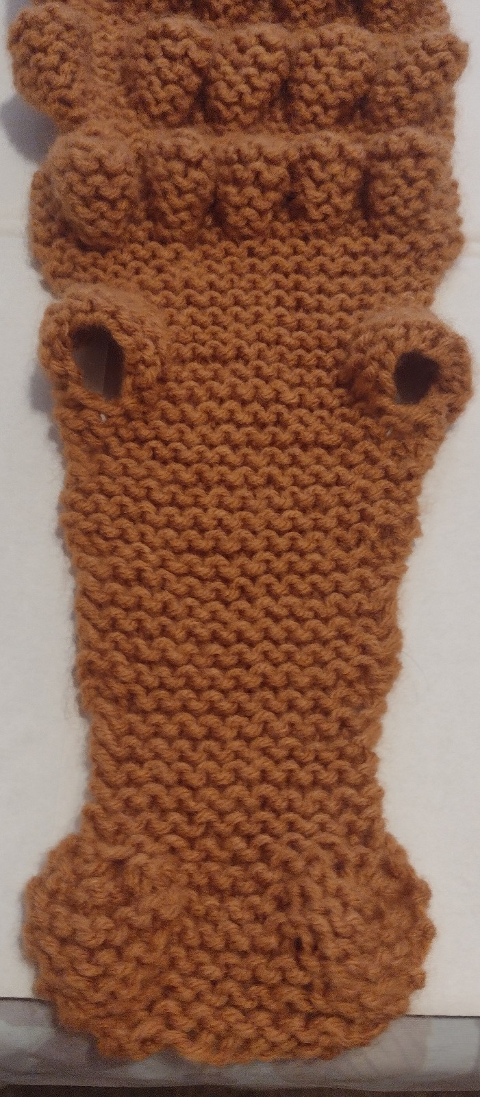 Fun, gold gator scarf