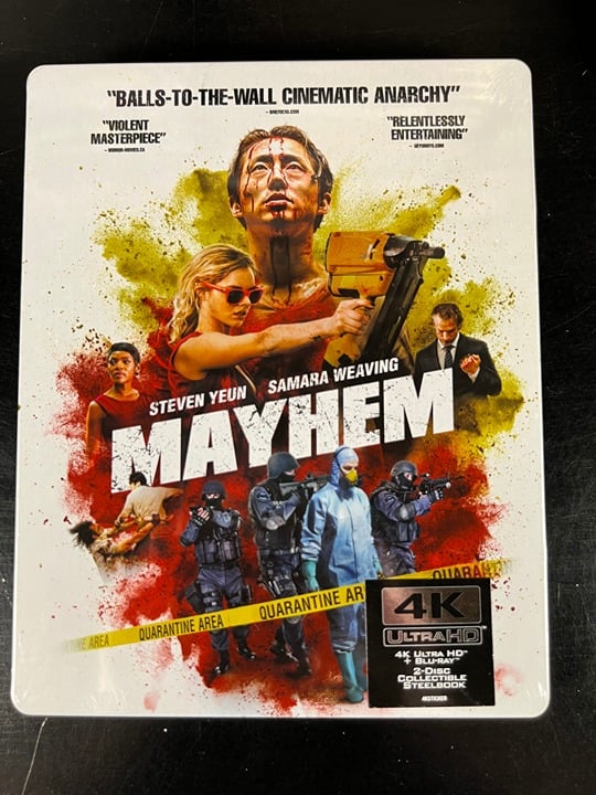 4K Mayhem Steelbook Sealed UHD