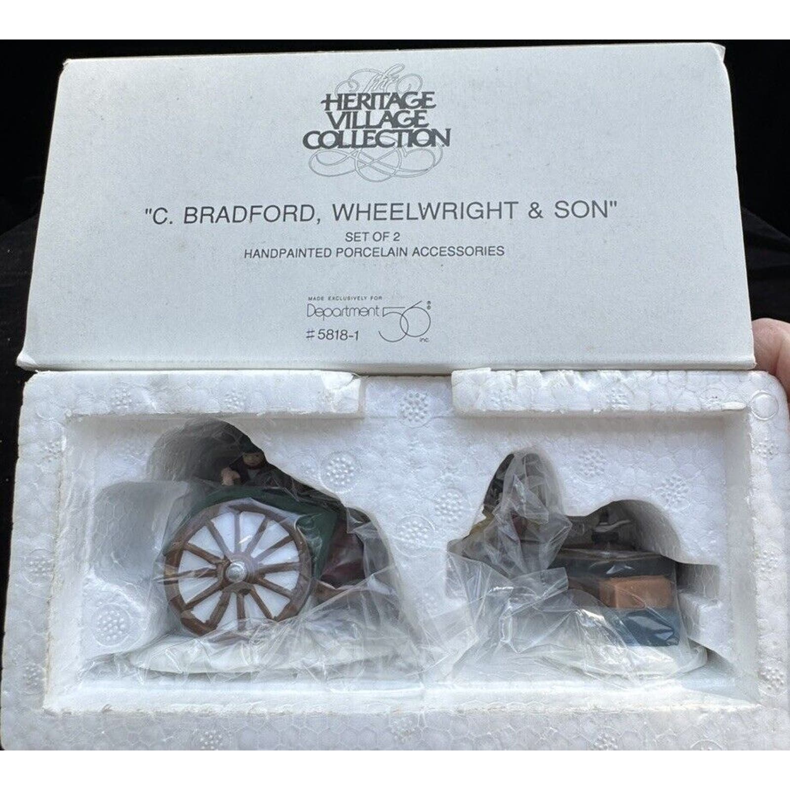 Dept 56 C. Bradford, Wheelwright & Son Heritage Dickens Village #58181 Rare New!