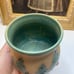 Studio Pottery Candle Votive Holder Christmas Tree Cutouts Brown Handmade Signed