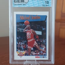 Michael Jordan RARE NBA Hoops Dunk Champion Card Gem Mint 10
