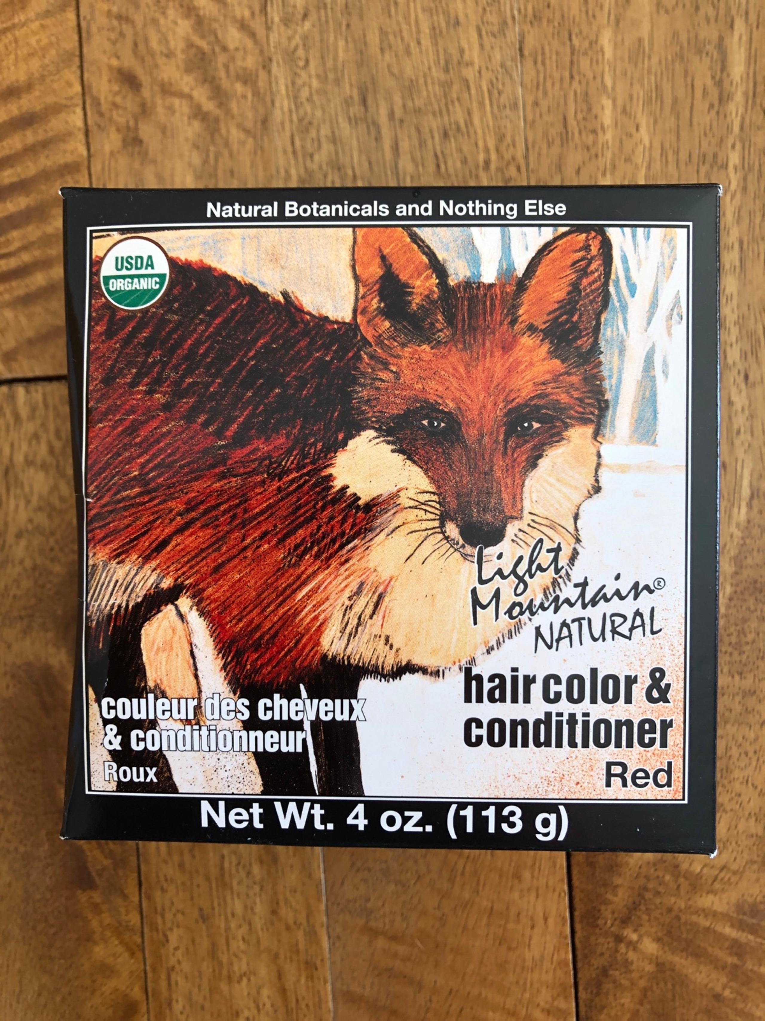 NEW Unopened Light Mountain Organic Red Henna Hair Dye