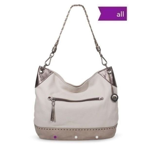 The Sak | Stone & Silver Color Block Indio Leather Hobo