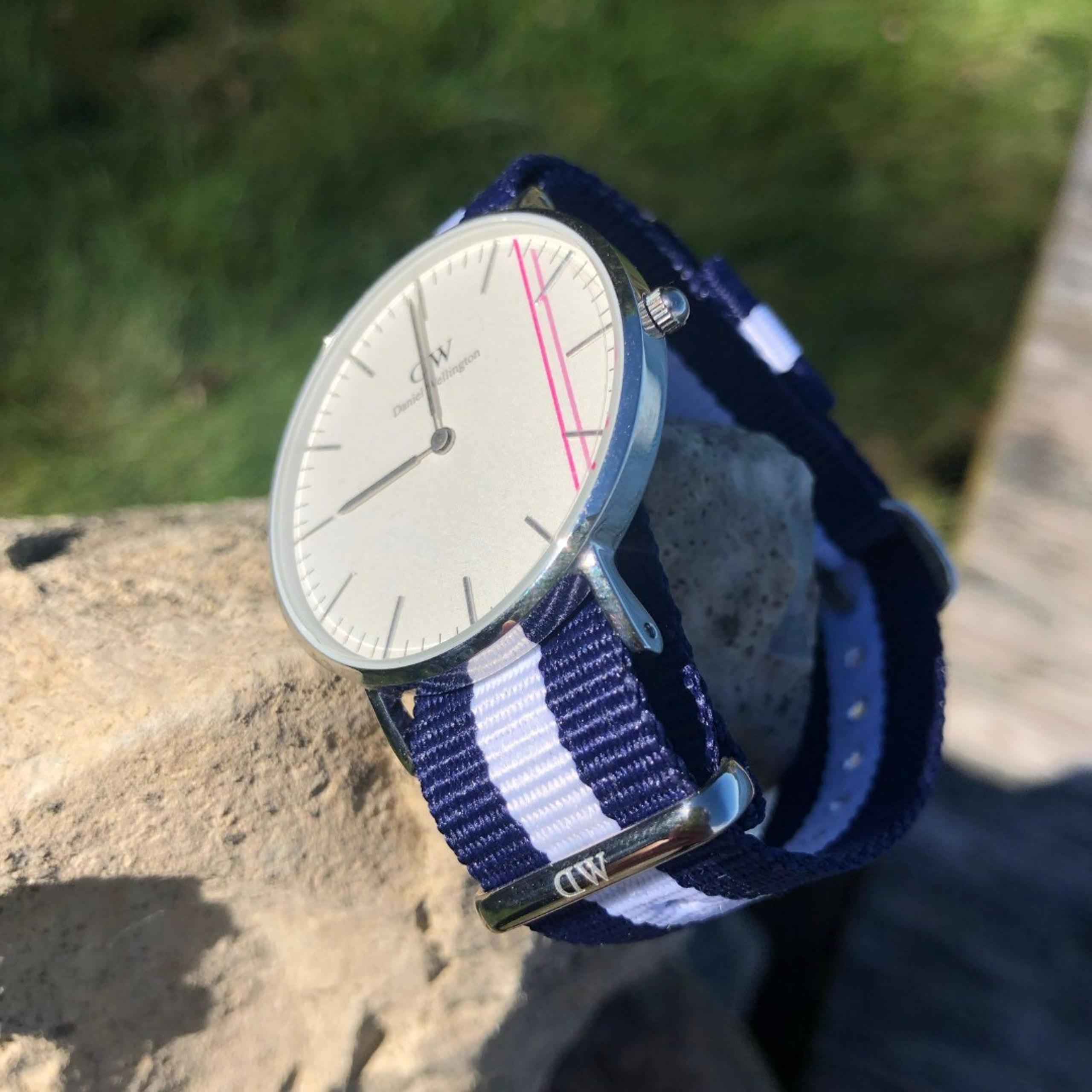 NWT Daniel Wellington Watch: Classic 36 Glasgow 36mm Eggshell White/Silver
