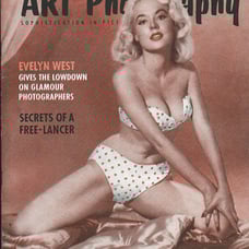 ART PHOTOGRAPHY Magazine Dec 1955 VINTAGE Evelyn West Marilyn Monroe More