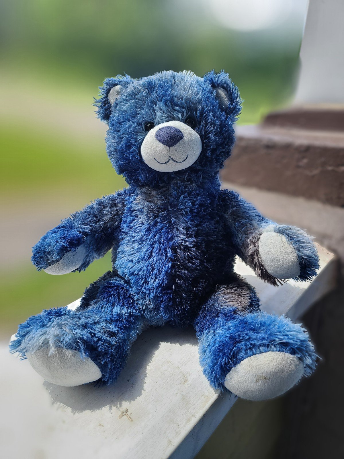Build a bear extremely rare blue marble teddy