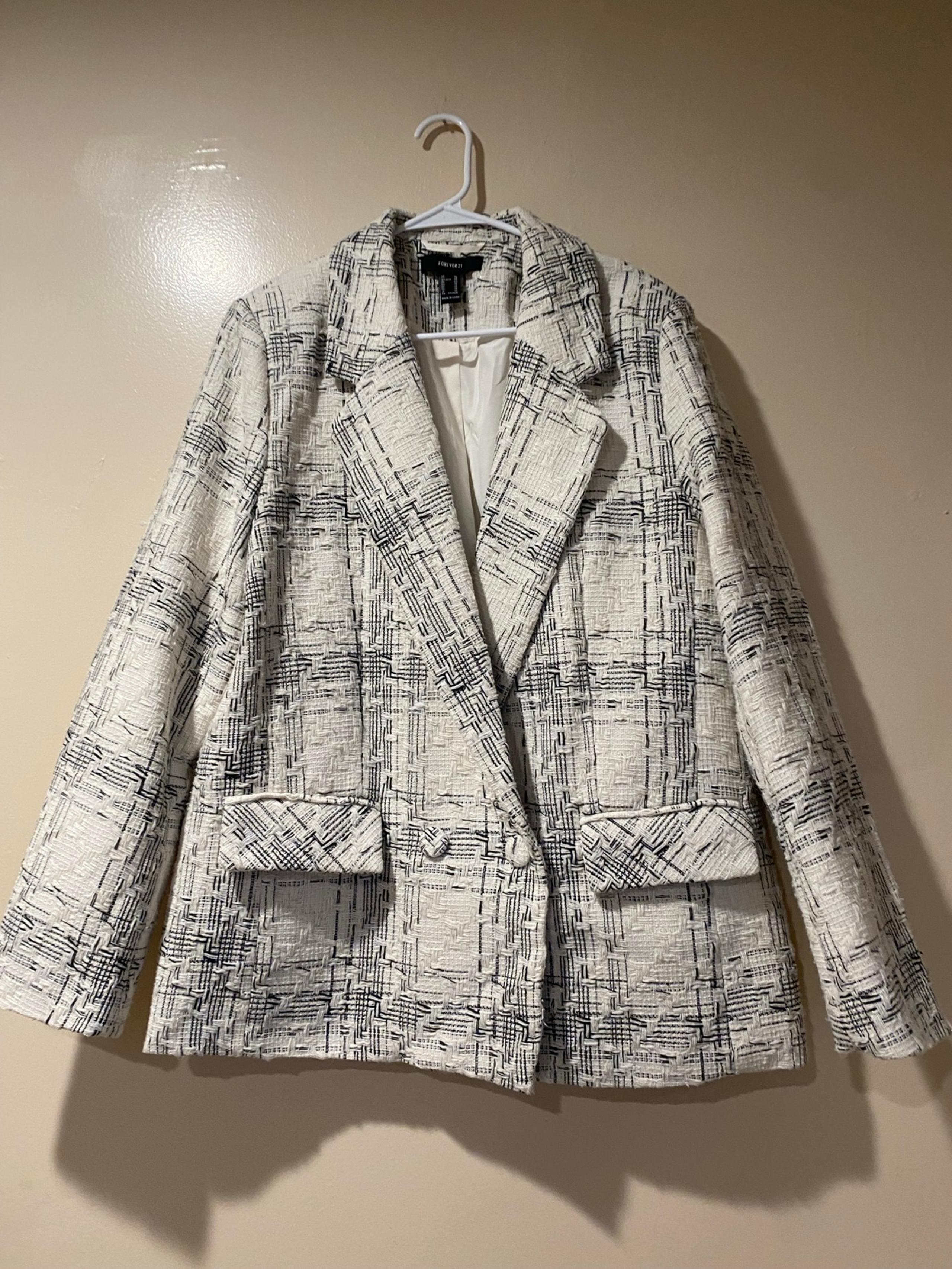 F21 tweed blazer XL - FOREVER 21