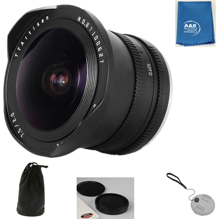 TTArtisan 7.5mm F2.0 Lens For with ND1000 For Canon R RP R5 R7 R9 R6 Fisheye