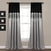 Night Sky Window Curtain Panel - Single Panel - 42 W x 84 L, Silver & Black