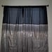 Night Sky Window Curtain Panel - Single Panel - 42 W x 84 L, Silver & Black