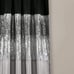 Night Sky Window Curtain Panel - Single Panel - 42 W x 84 L, Silver & Black