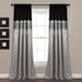 Night Sky Window Curtain Panel - Single Panel - 42 W x 84 L, Silver & Black