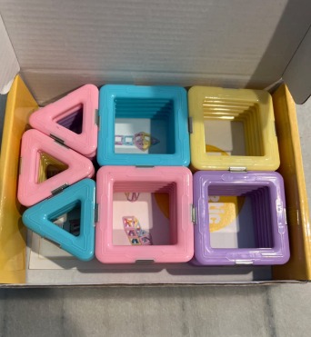 New Magnetic Tiles Toys for 3 4 5 6 7 8+ Year Old Boys Girls Macaron Castle