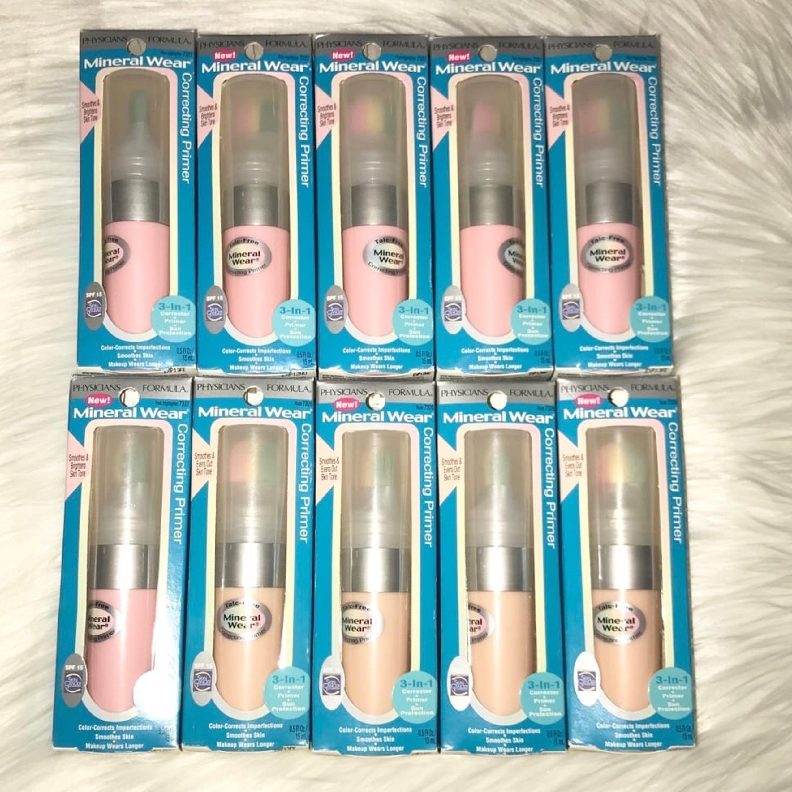 Physicians Formula Correcting Primer Lot Of 9 Nude and Pink Highlight
