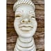 Vintage MCM Ceramic Large Polynesian Woman Man Bust Head Wall Decor