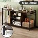 3-tier TV Stand for 55 TVs w/4 Open Shelves Heavy-duty Metal Frame for Bedroom