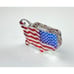 2004 Corvette GM Fenton Art Glass Patriotic USA Flag America Shaped Paperweight