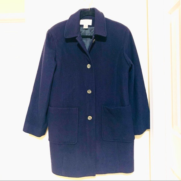 Evan Picone luxury Wool & Cashmere long coat M WOMEN'S