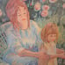 Rare Limited Edition Signed Irene Borg 1994 Framed Lithograph Mother & Daughter