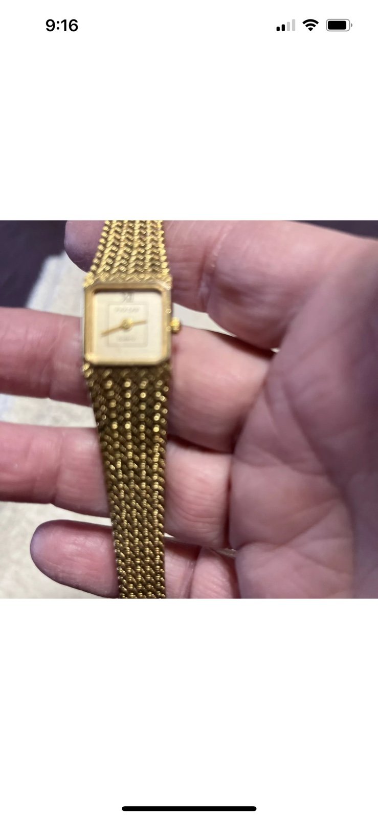 PULSAR quartz Gold Watch Made In Italy