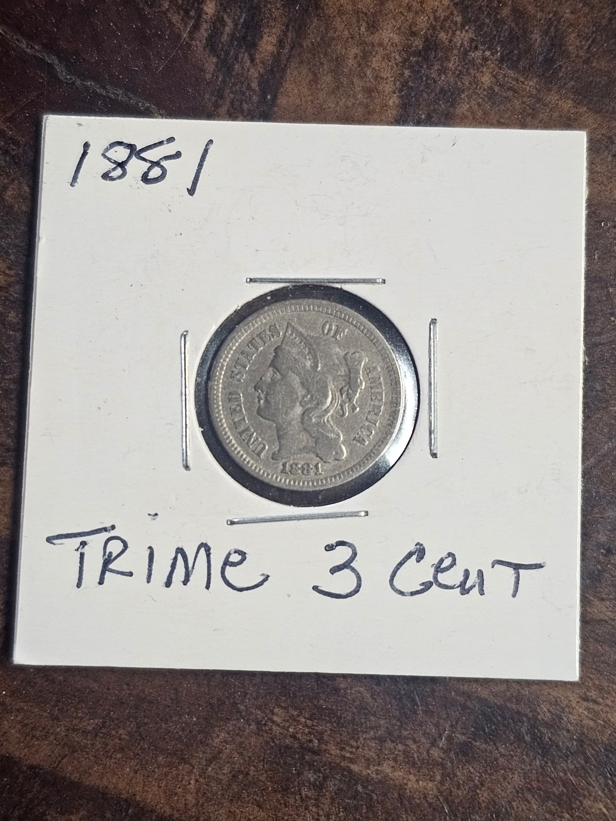 1881 Trime 3 Cent