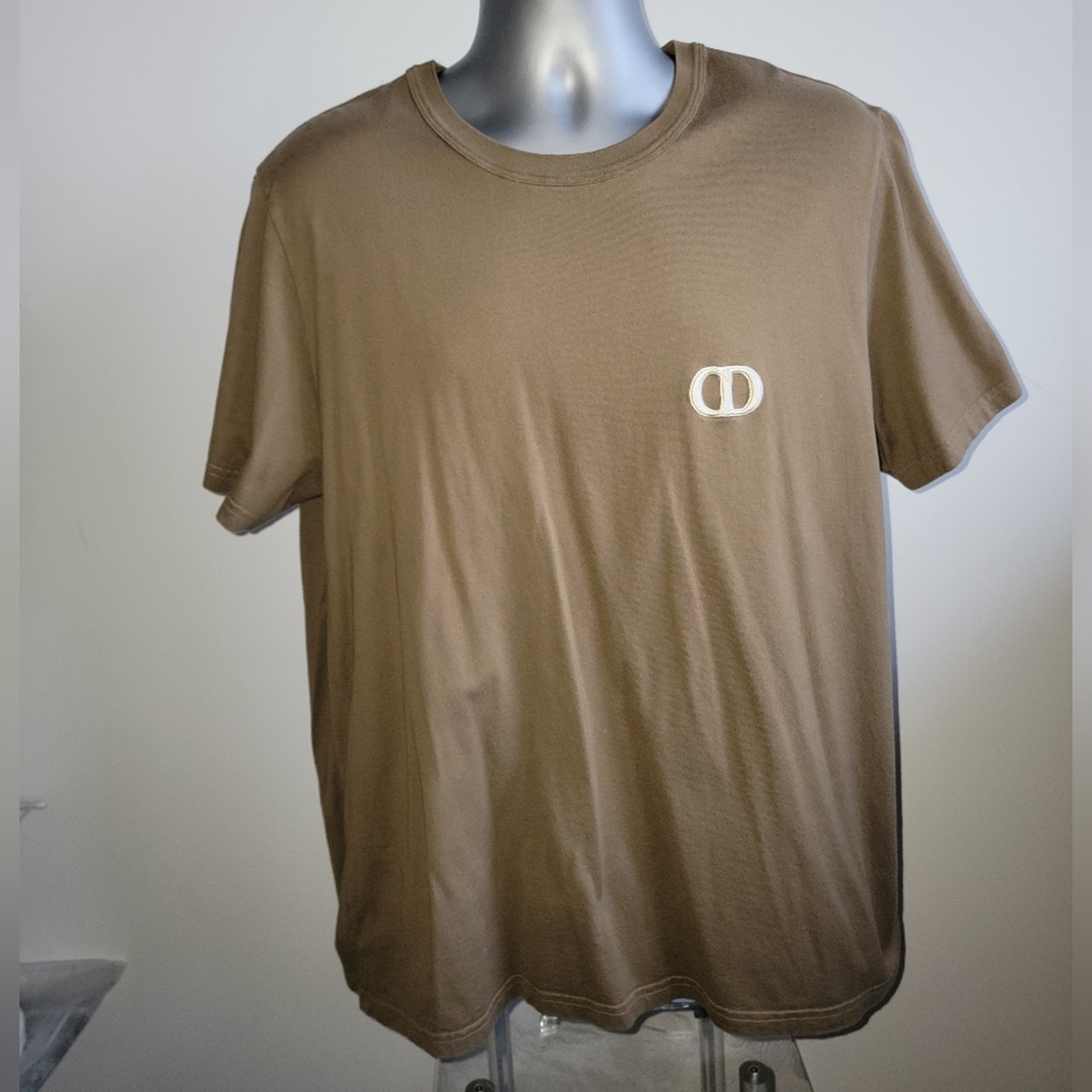DIOR CD Icon Relaxed Fit T Shirt Brown Men Excellent