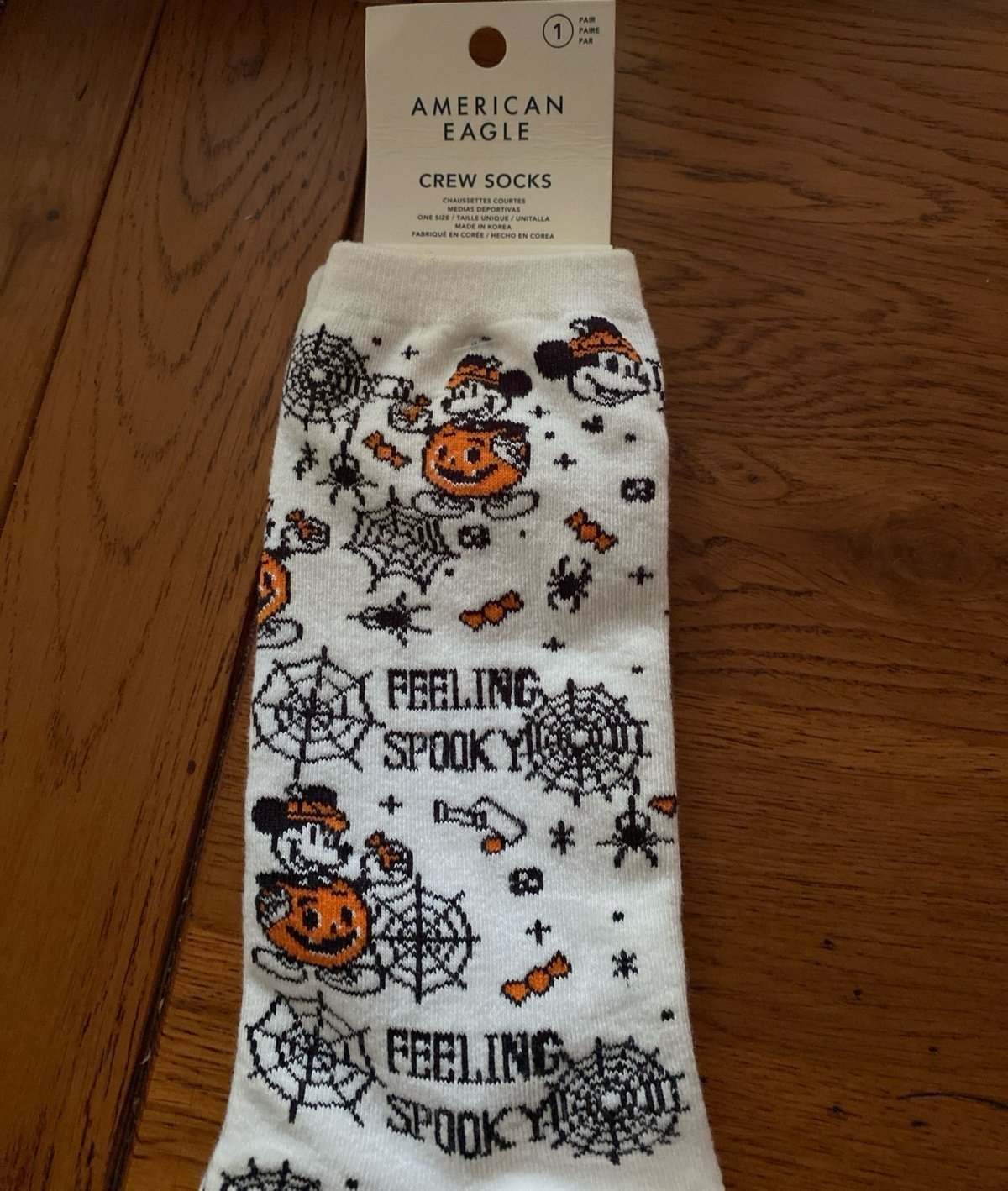 American eagle Mickey Mouse Halloween crew socks