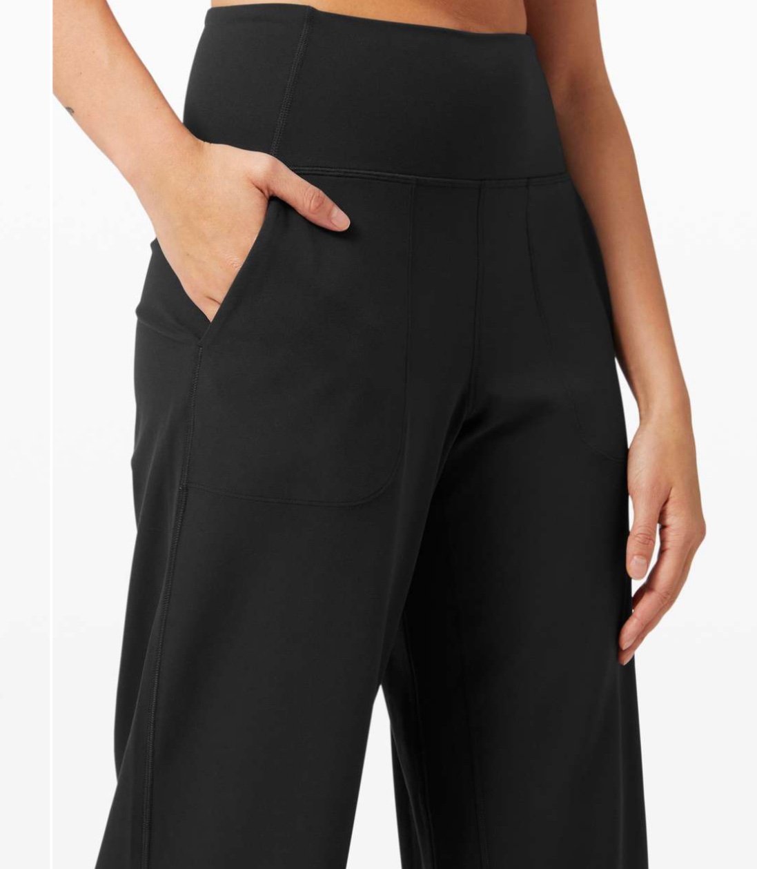 NWT Lululemon Align Wide Leg Crop Black Sz 0